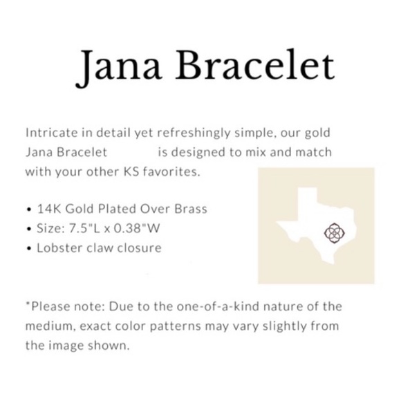 Kendra Scott Jana Gold & White Bracelet - Picture 4 of 7
